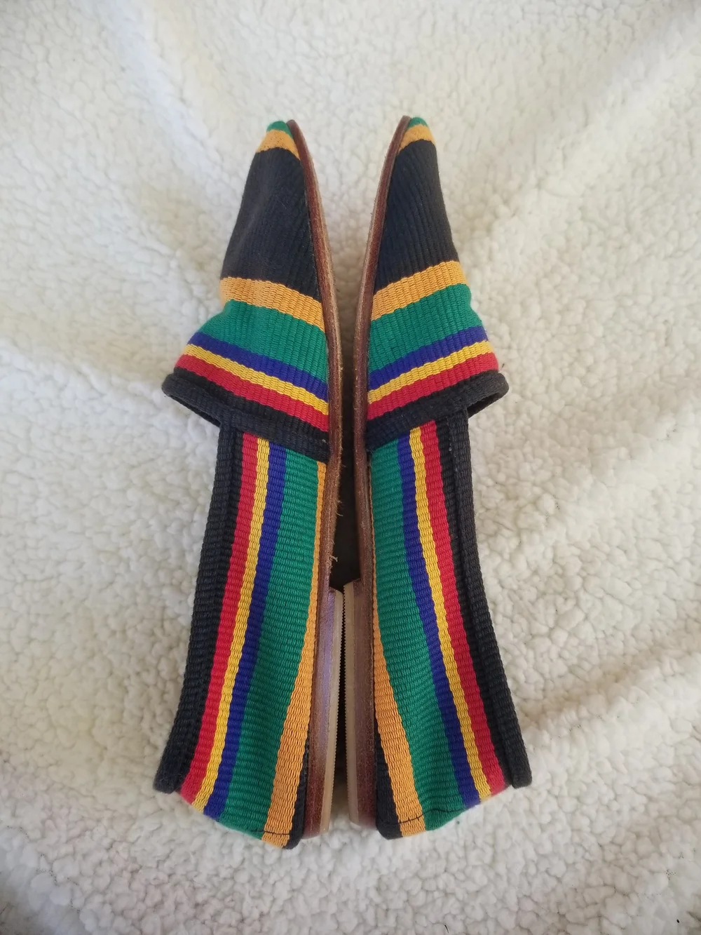 Unisa Made in Spain Multicolored Stripe Flats